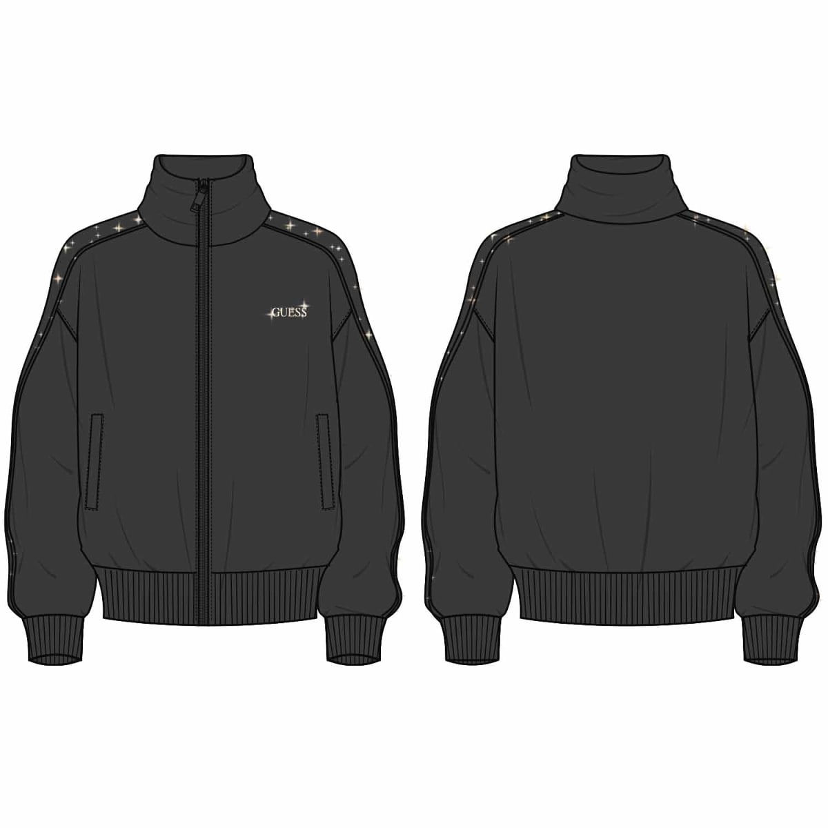 OCTAVIA HIGH NECK FULL-ZIP SWE
