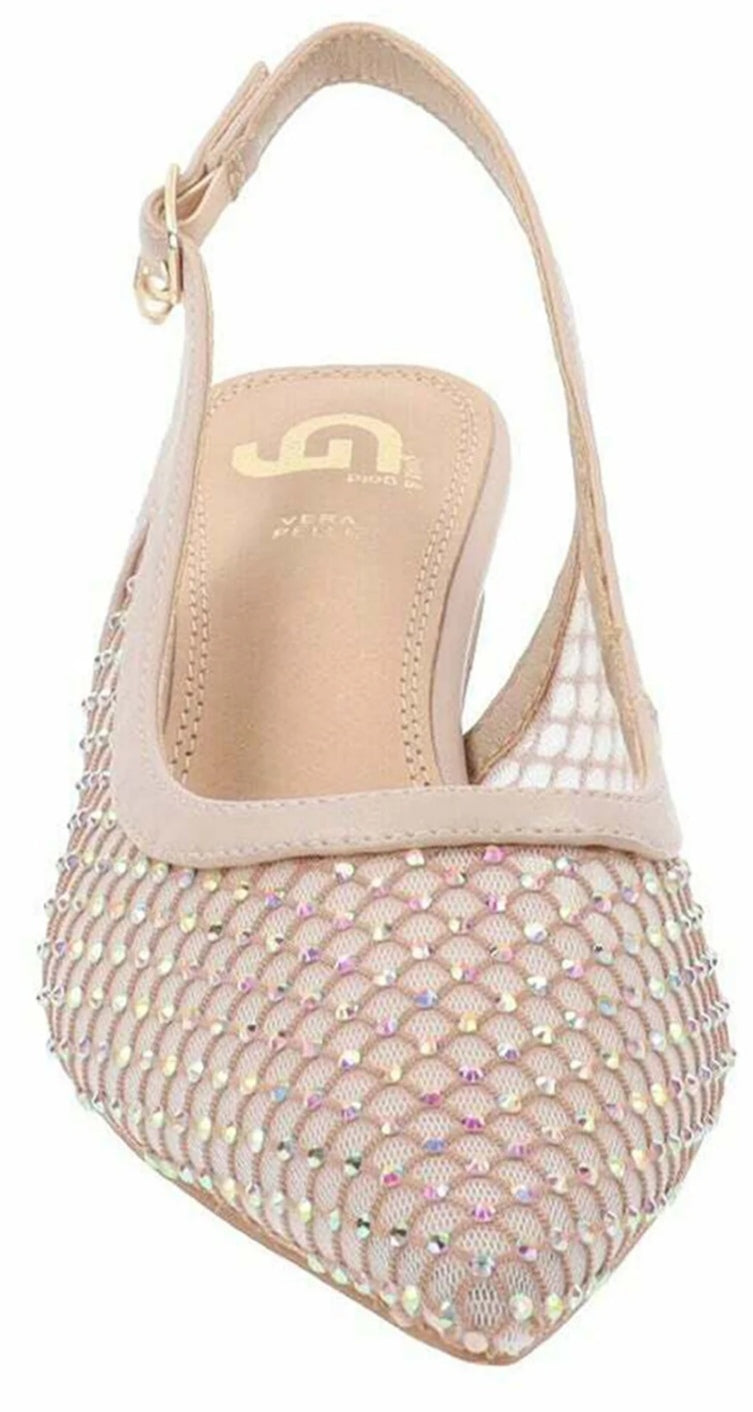 Sandalo microrete strass