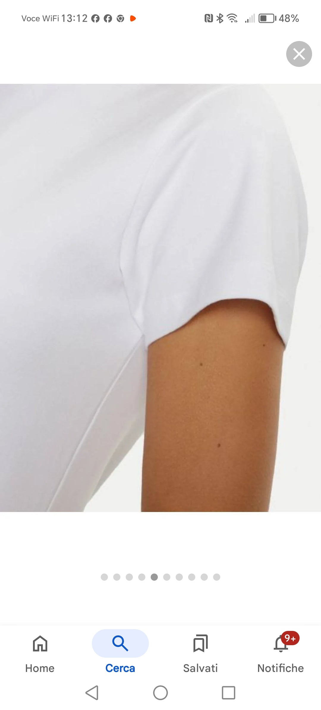 T-shirt logo ricamato blu