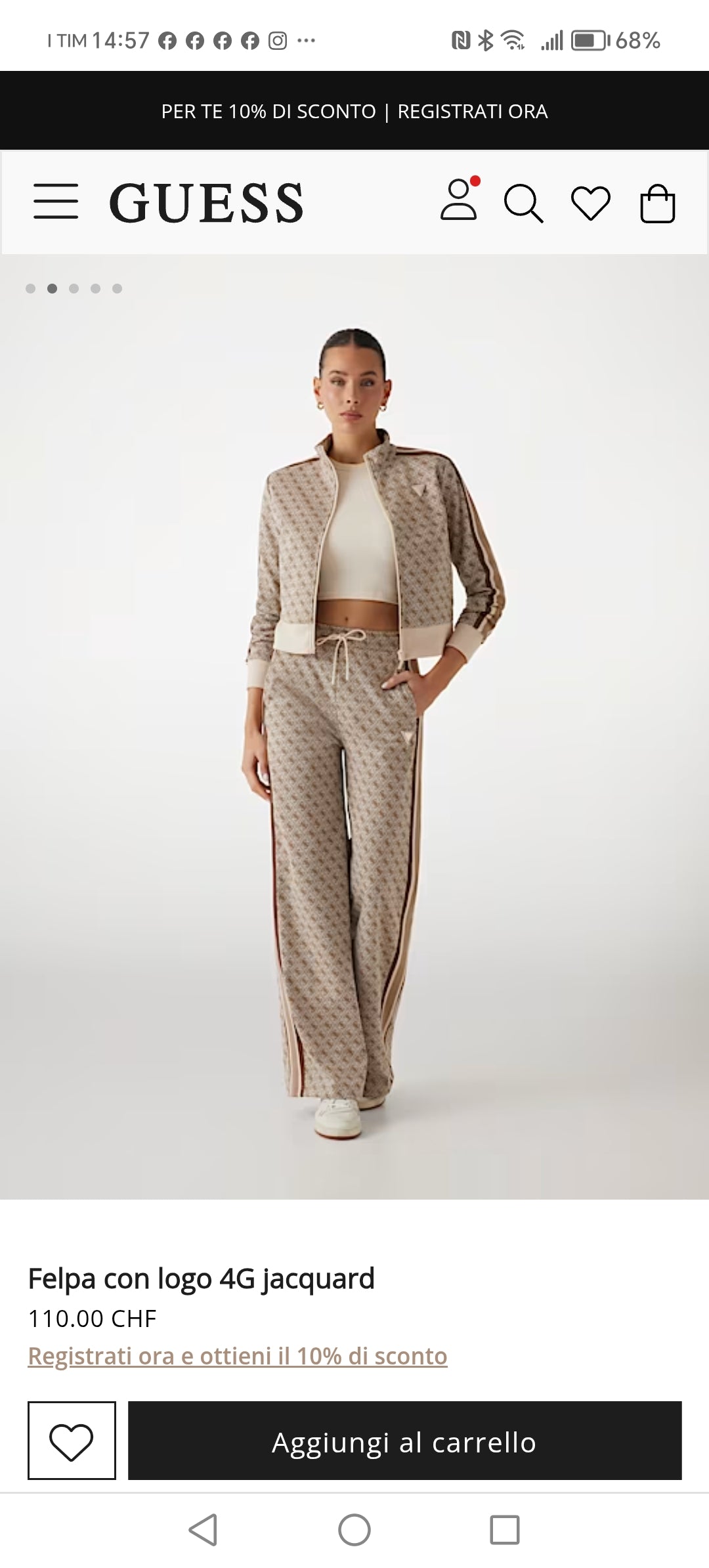 Tuta completa logata