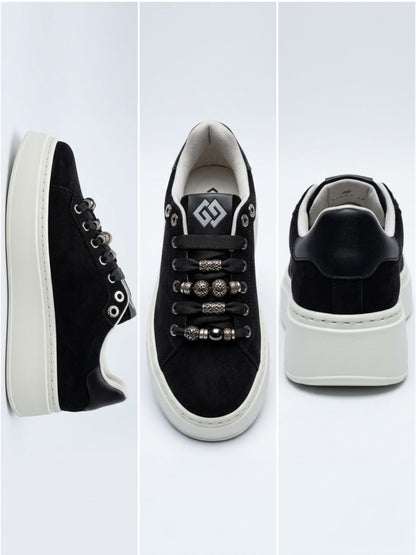 Sneakers Gold&Gold donna viste lateralmente, frontalmente e da dietro