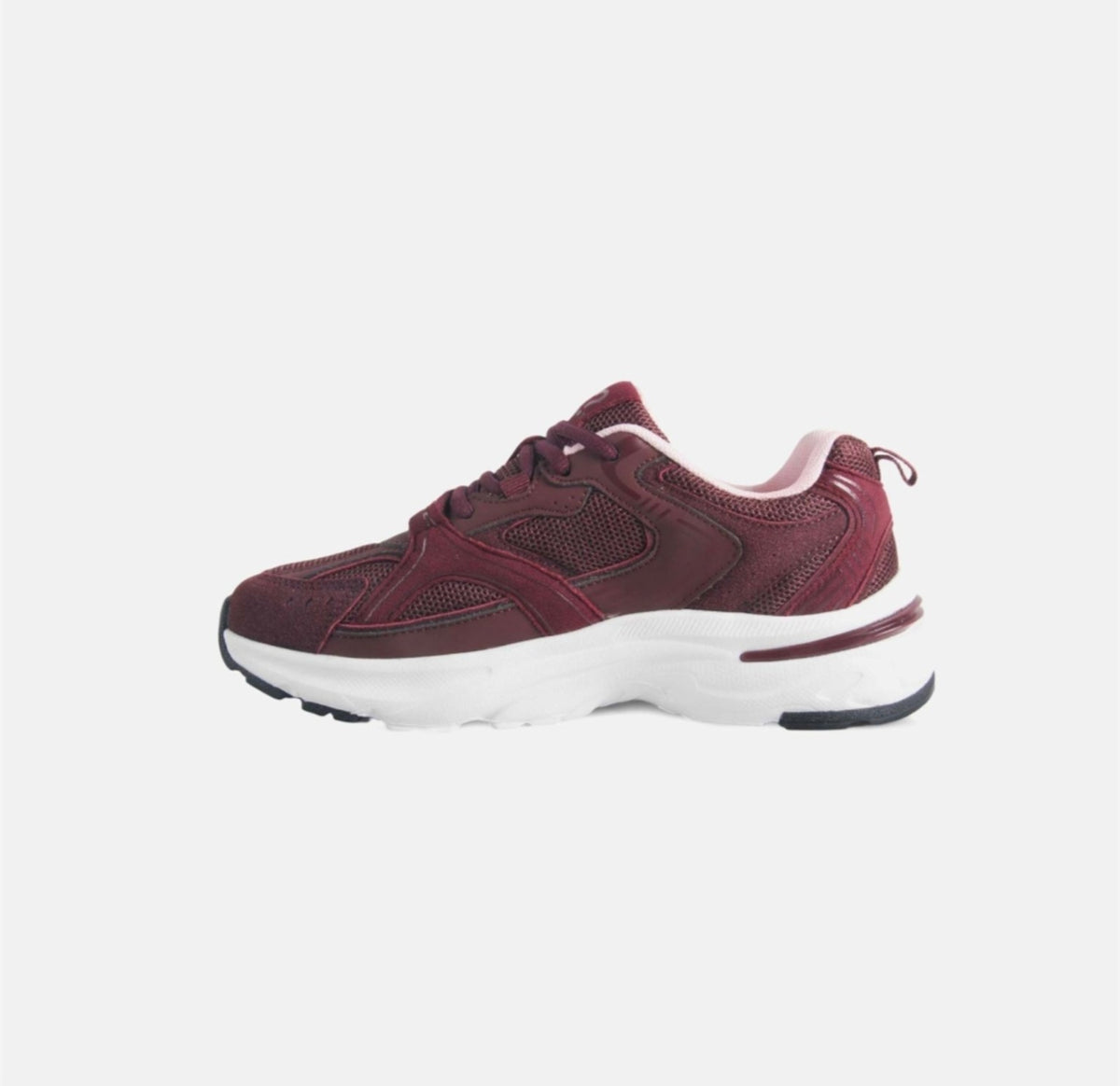 Sneaker donna YNot Mirto bordeaux LAR 17F1 vista laterale