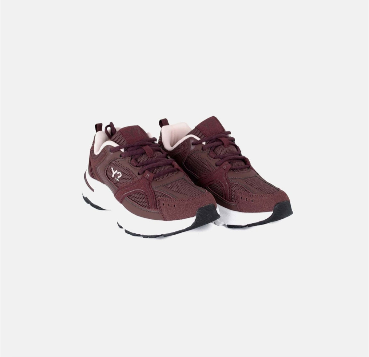 Sneaker donna YNot Mirto bordeaux LAR 17F1 vista frontale