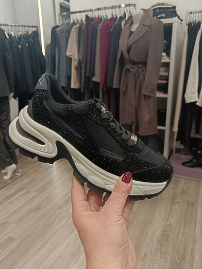 Tosca Blu Moonlight sneaker donna nera
