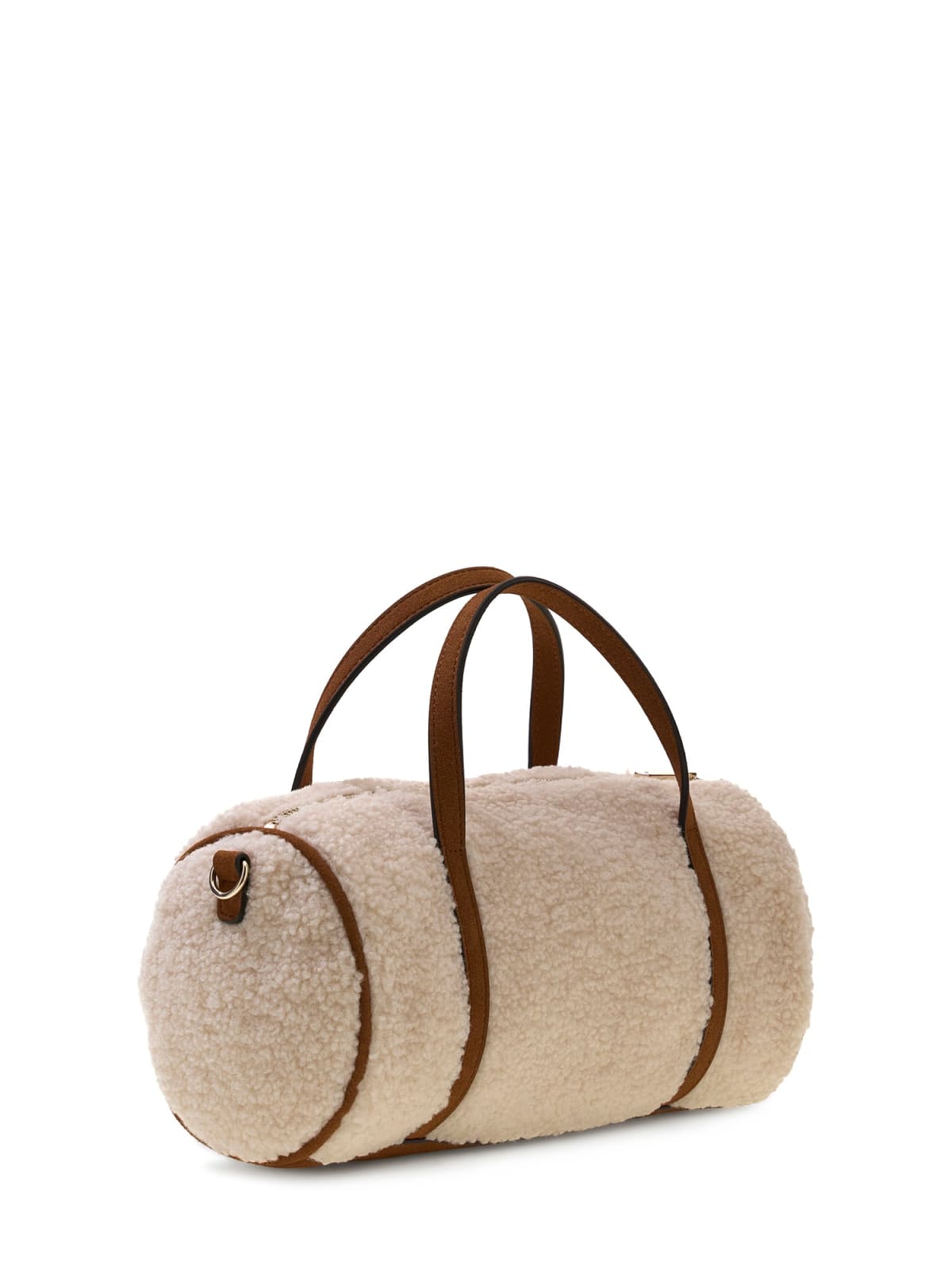 Borsa Guess HWWS23 25760 avorio effetto teddy vista laterale