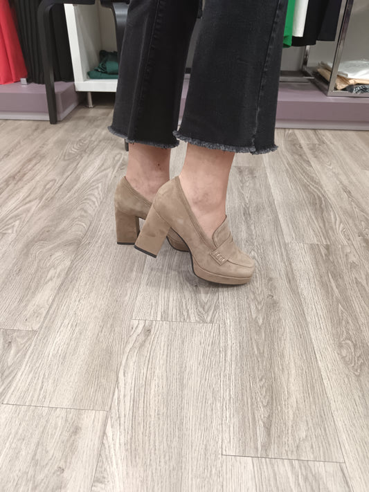 Mocassino Alto scamosciato