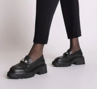 Mocassino  Lea con accessori