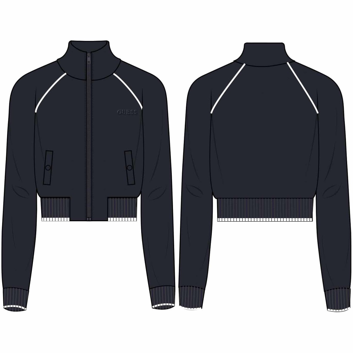 SARAH PIQUE HN FULL ZIP JACKET