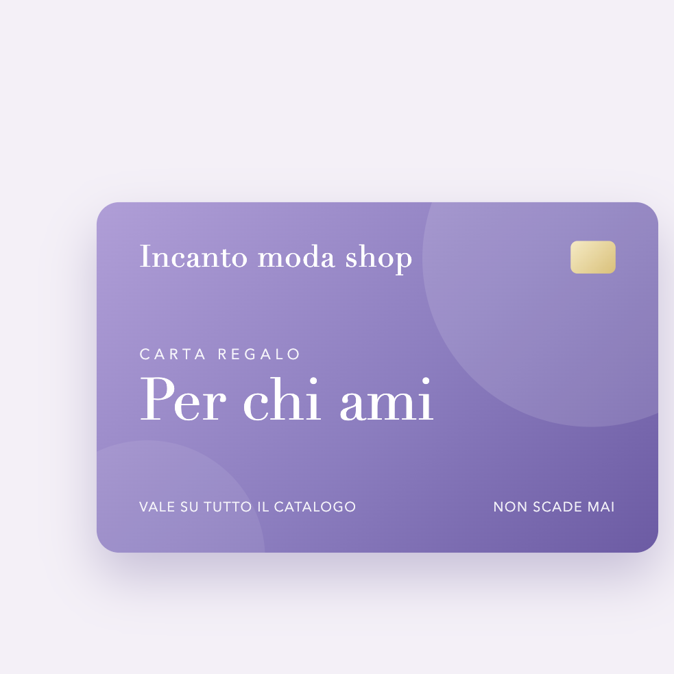 Carta regalo Incanto moda shop