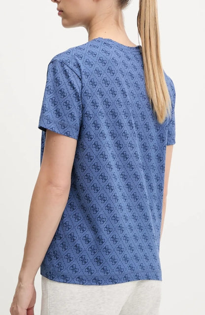 T-shirt logo micro e strass