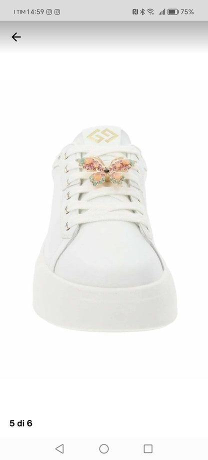 Sneacker farfalle toni rosa