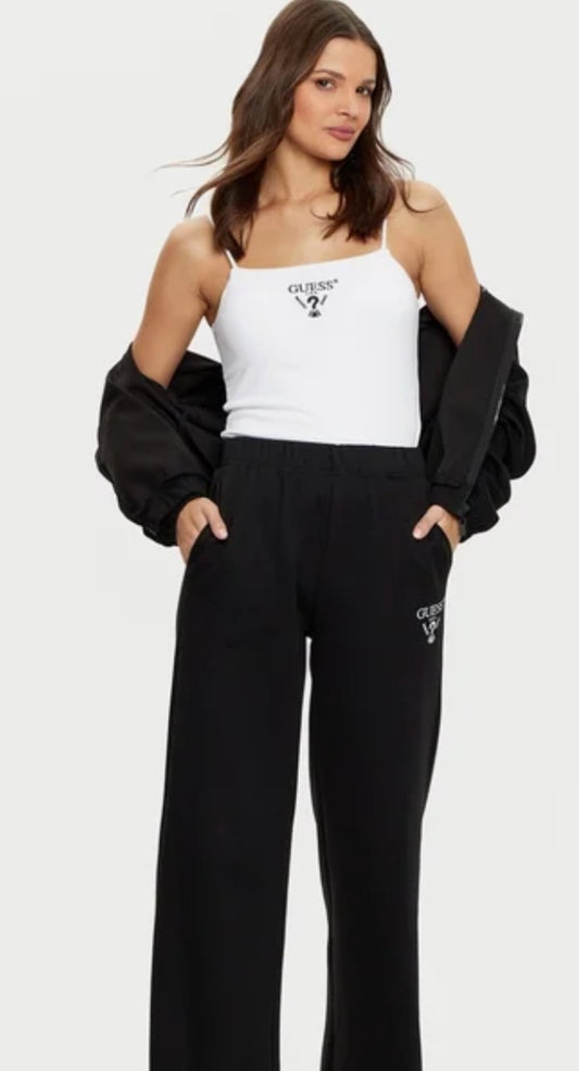 Top scritta ricamo Guess