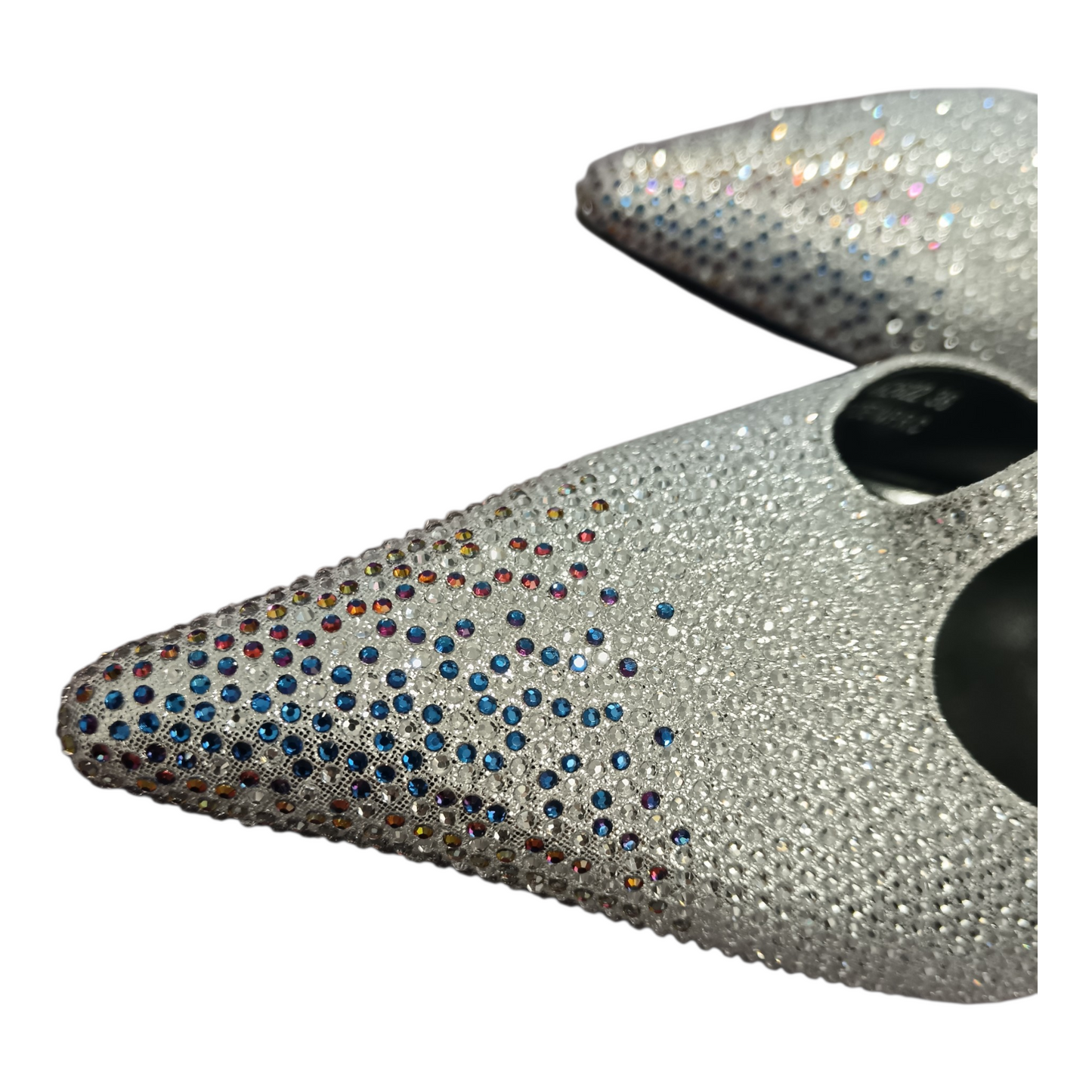 Slingback Swarovski argento