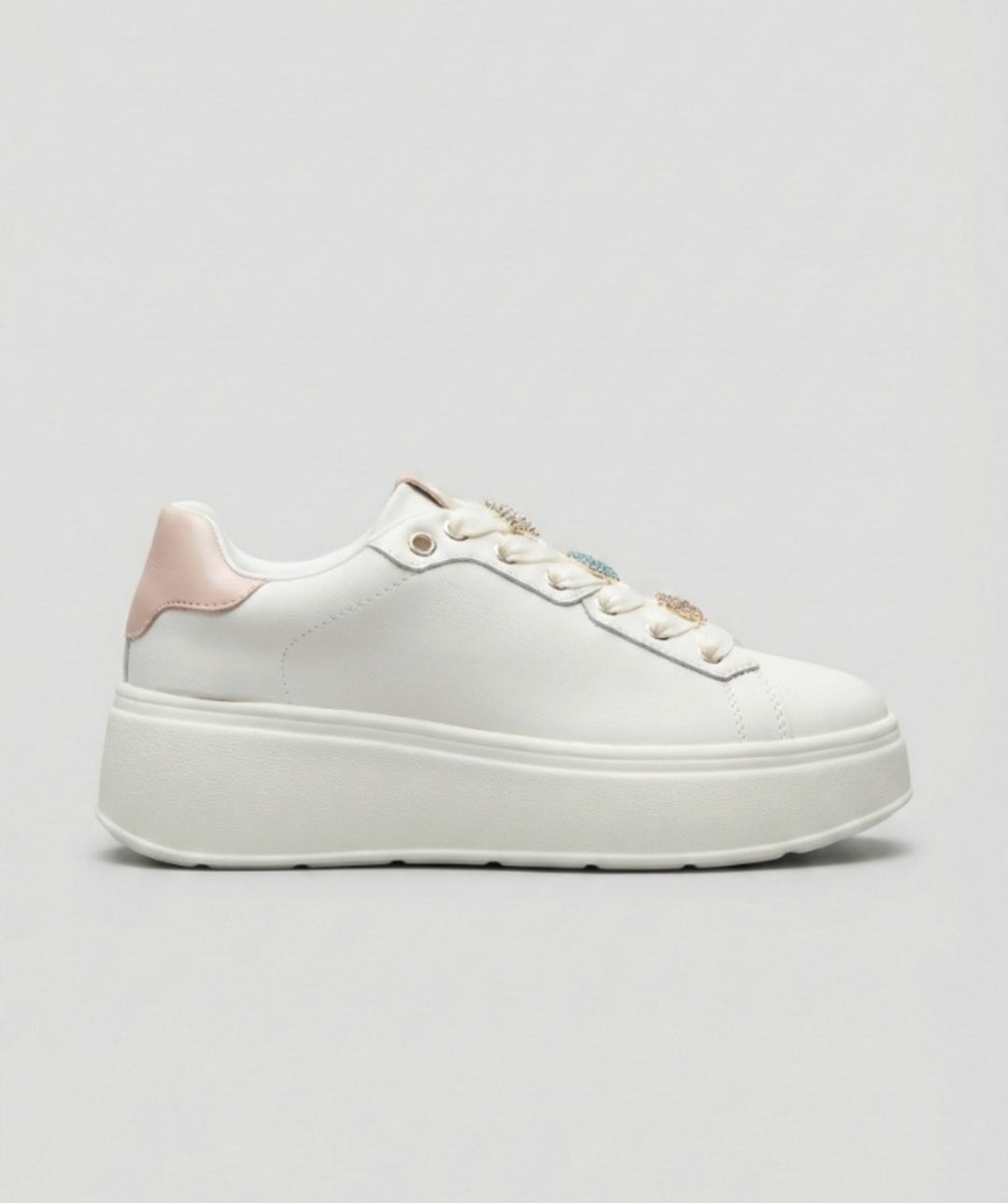 Sneakers cuori bianche