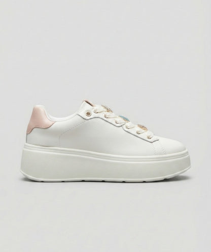 Sneakers cuori bianche