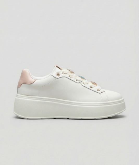 Sneakers cuori bianche