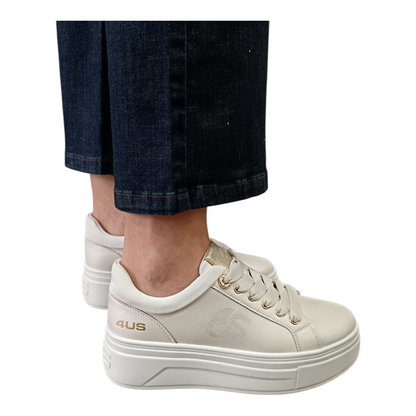 Sneakers avorio alte