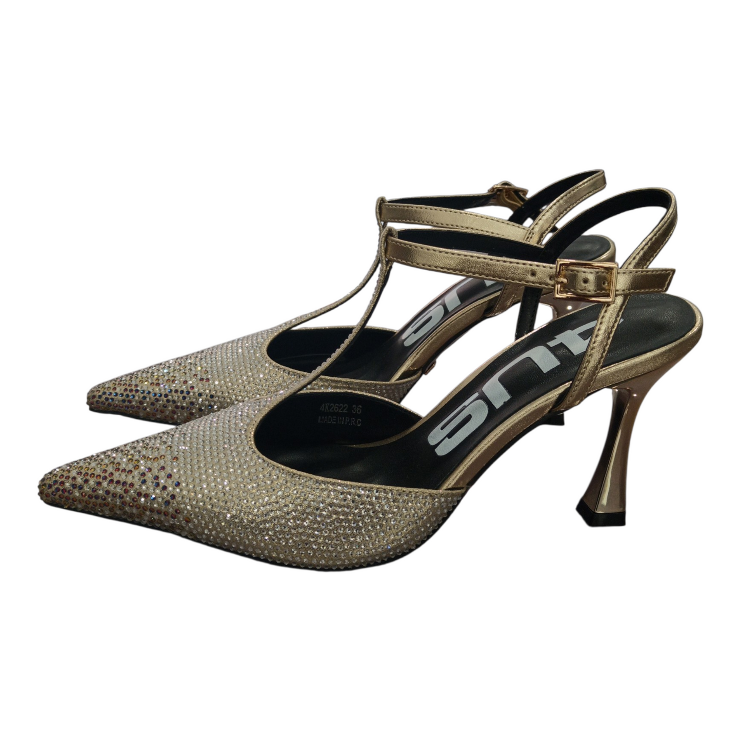 Slingback oro e Swarovski