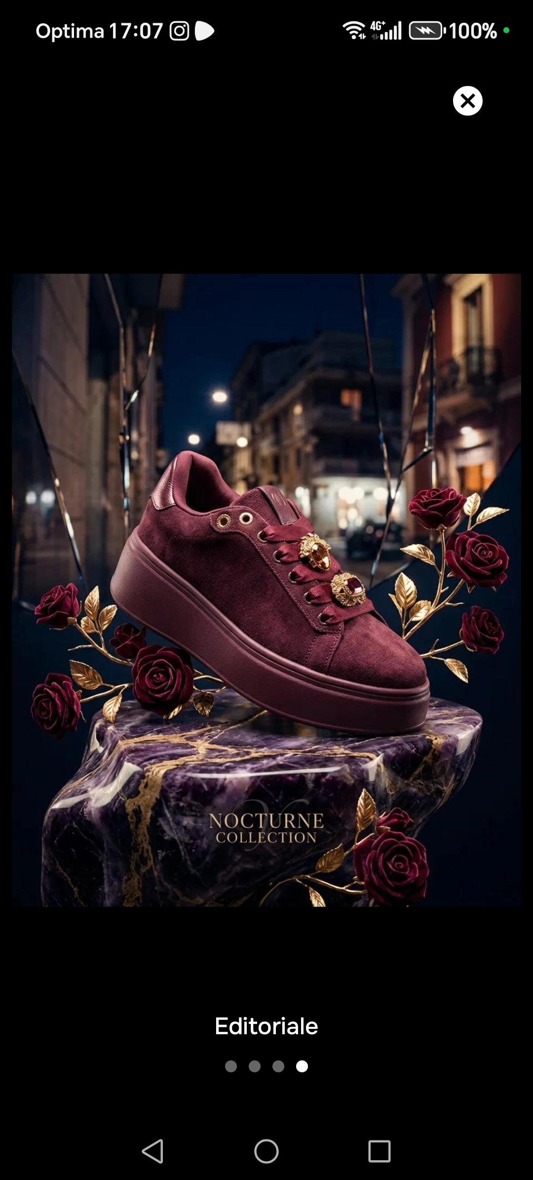 Sneakers bordó