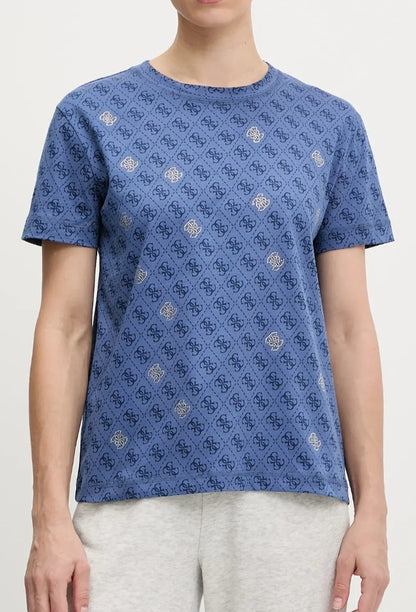 T-shirt logo micro e strass