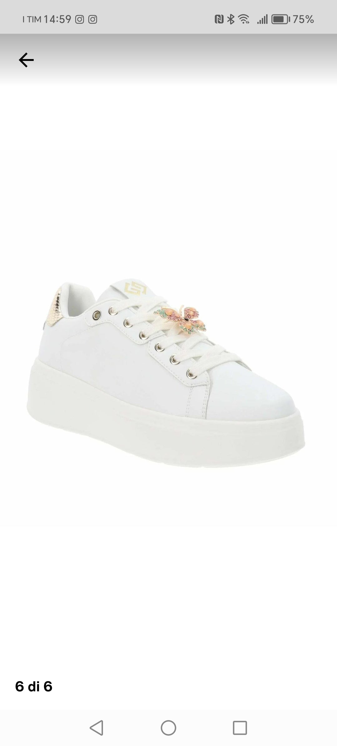 Sneacker farfalle toni rosa