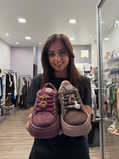 Sneakers bordó