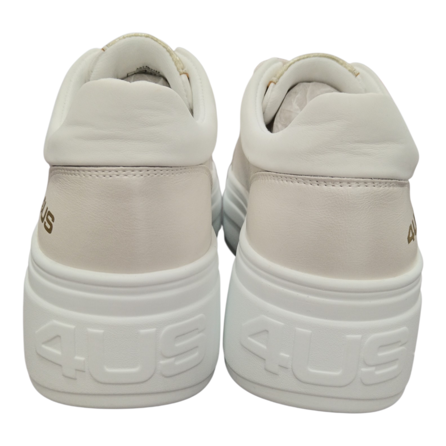 Sneakers avorio alte