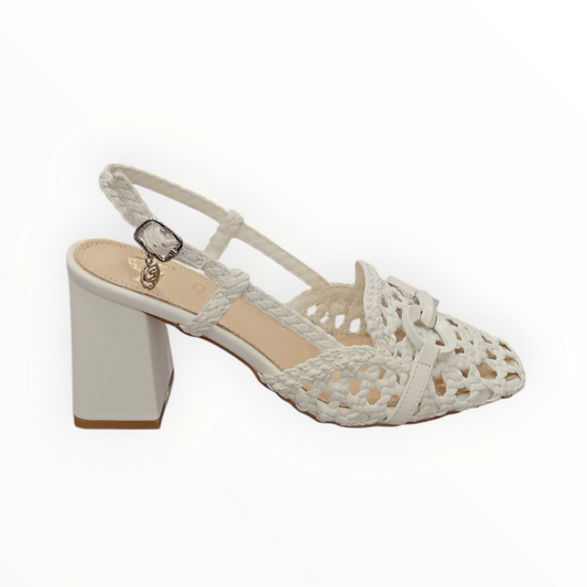 Sandalo  raffia intrecciata